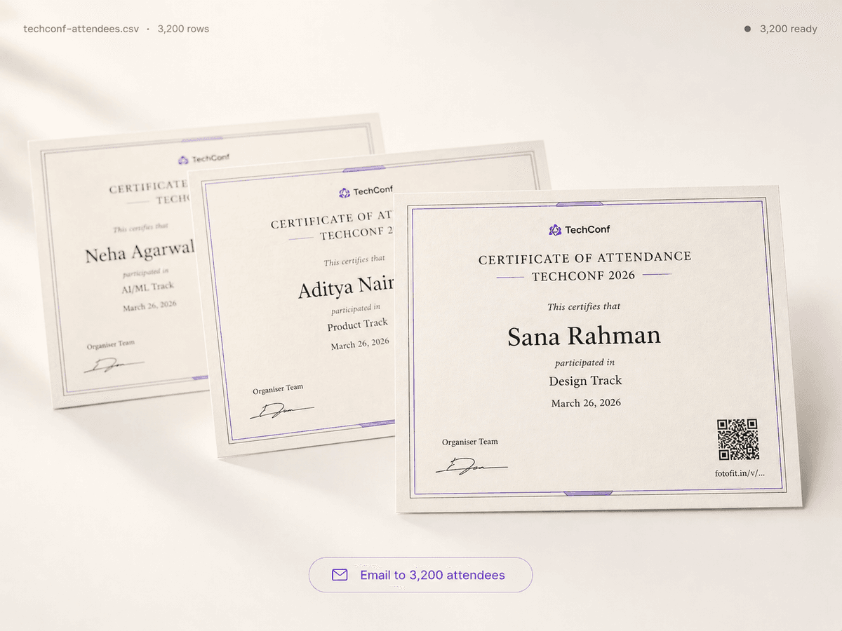 Certificate of Attendance