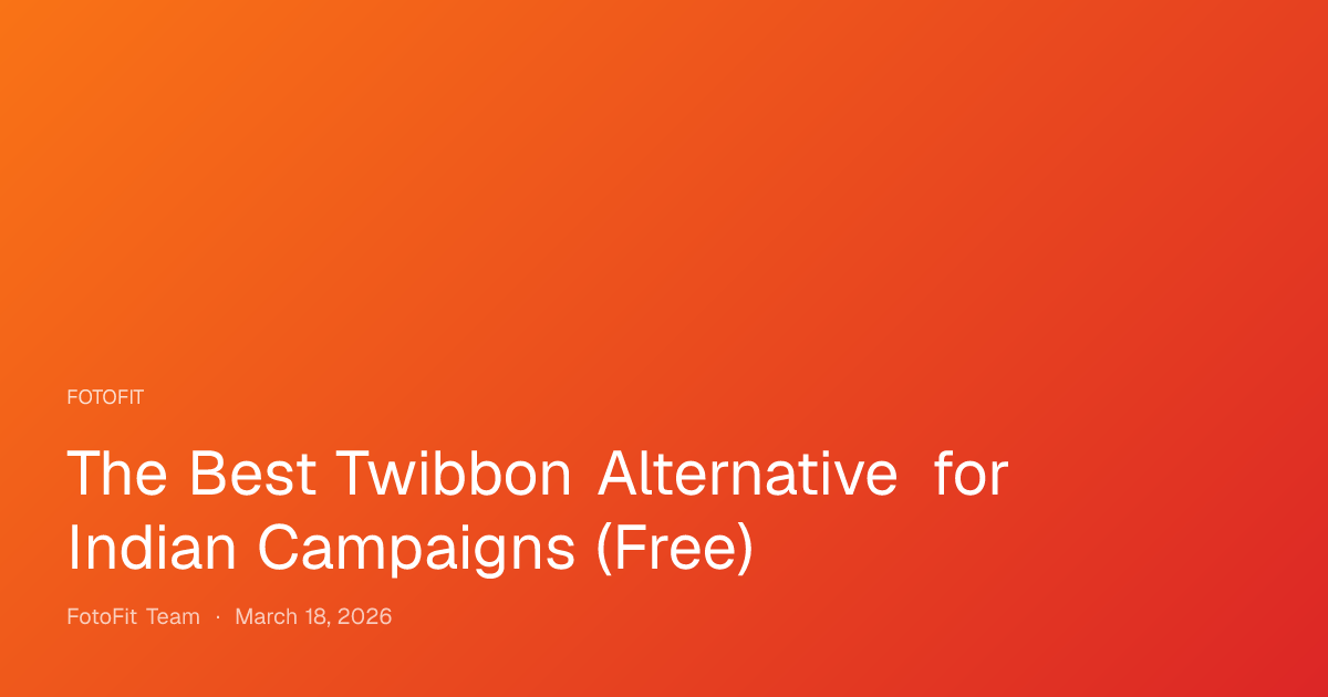 The Best Twibbon Alternative for Indian...