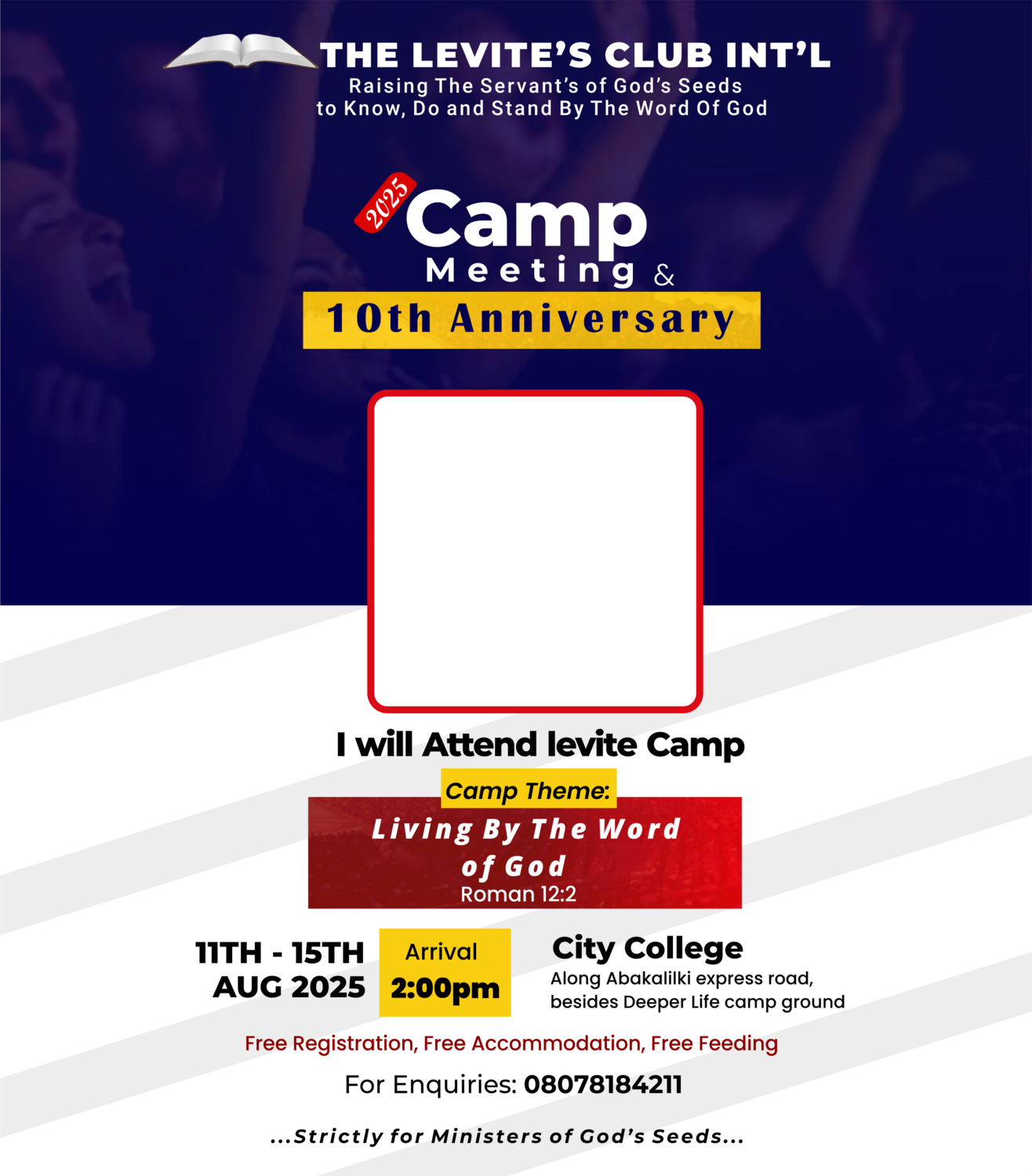 Levite camp 2025
